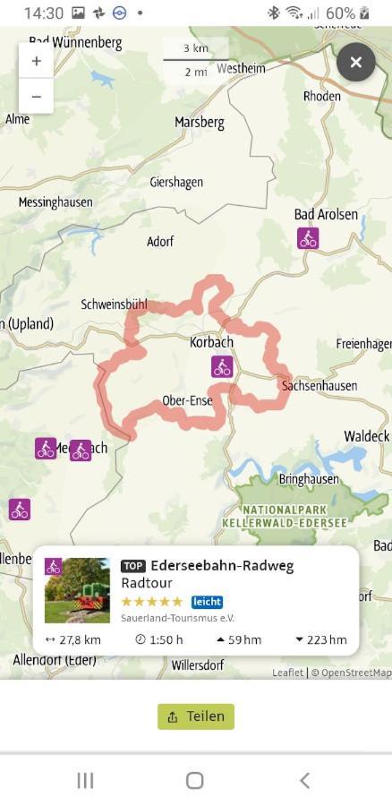 Fewo Mehrwald Korbach Exterior foto